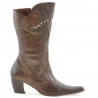 Botas mujer 298 croco coñac