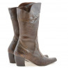 Botas mujer 298 croco coñac