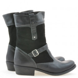 Botines de mujer 289 negro combinado