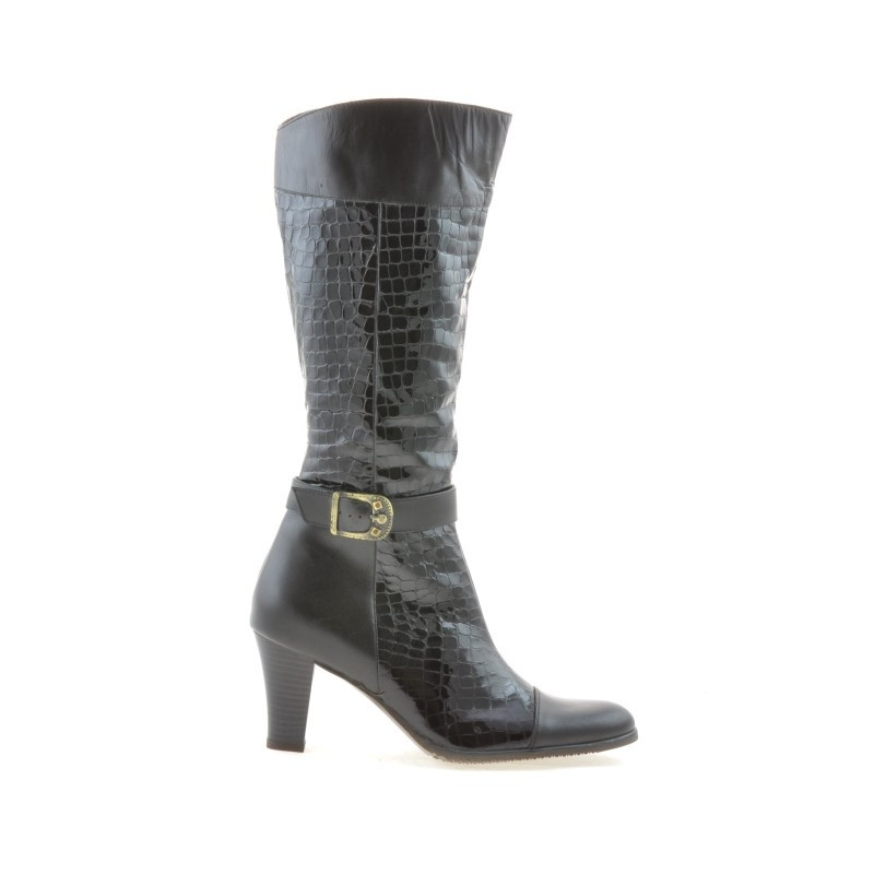 Botas de mujer 017 café pitón