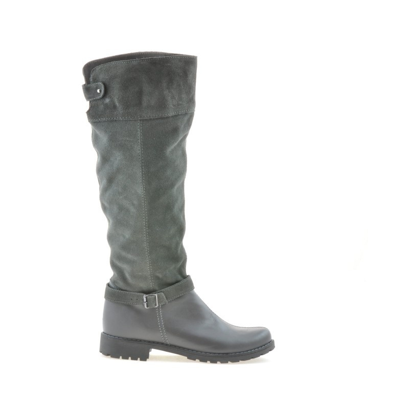 Botas de mujer 3225 gris ante