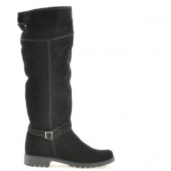 Botas mujer 3225 negro terciopelo