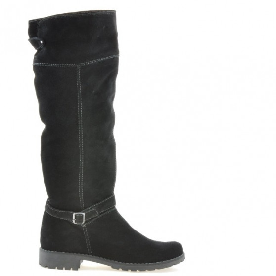 Botas mujer 3225 negro terciopelo