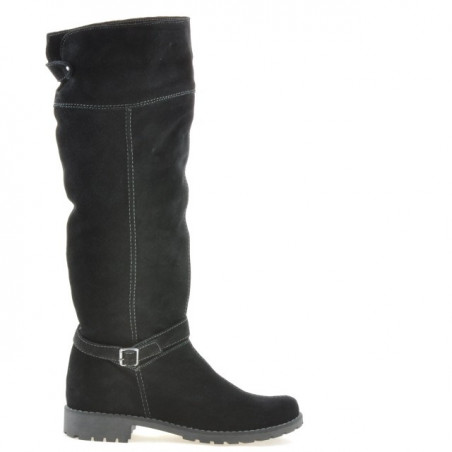 Botas mujer 3225 negro terciopelo