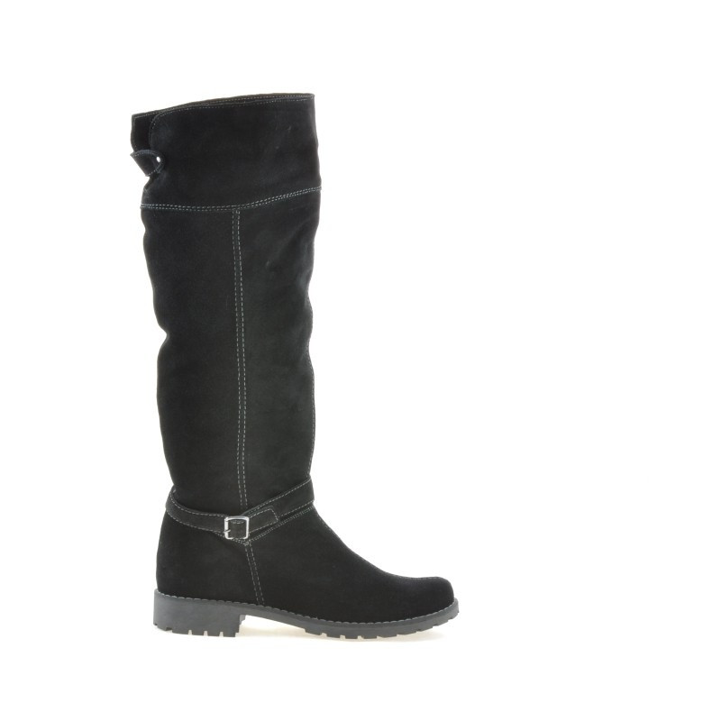 Botas mujer 3225 negro terciopelo
