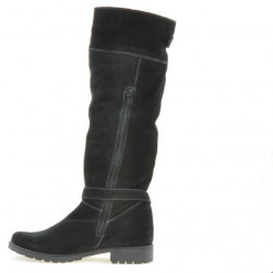 Botas mujer 3225 negro terciopelo