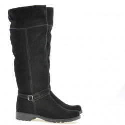 Botas mujer 3225 negro terciopelo