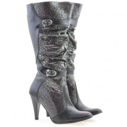 Botas de mujer 008 negro combinado
