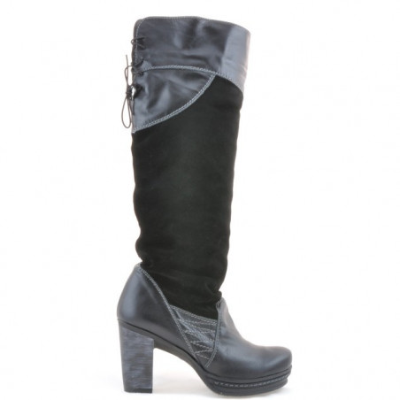 Botas de mujer 226-1 negro+negro antilop