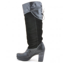 Botas de mujer 226-1 negro+negro antilop