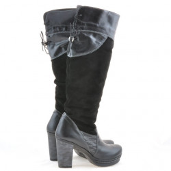 Botas de mujer 226-1 negro+negro antilop