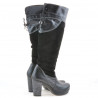 Botas de mujer 226-1 negro+negro antilop