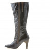 Botas de mujer 1108 crepé charol café