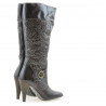Botas de mujer 1108 crepé charol café