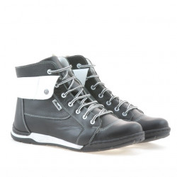 Botas hombre 421 negro+blanco