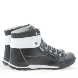 Botas hombre 421 negro+blanco