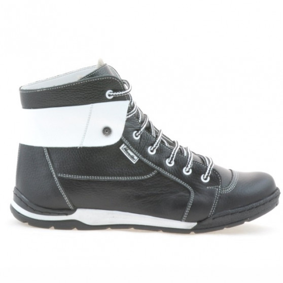 Botas hombre 421 negro+blanco