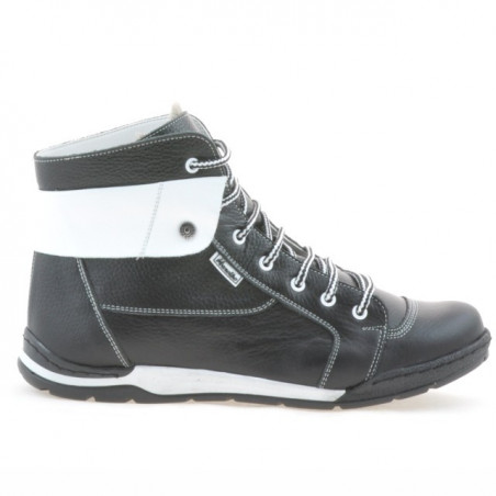 Botas hombre 421 negro+blanco