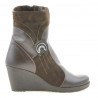 Botines de mujer 3220 café combinado