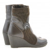 Botines de mujer 3220 café combinado