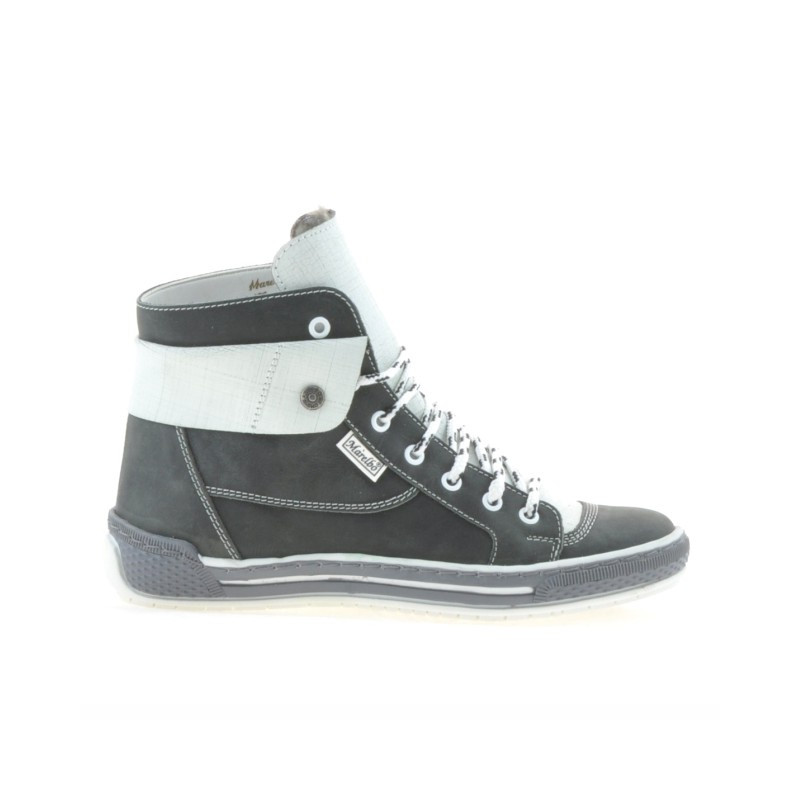 Botines mujer 258 tuxon gris+blanco