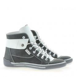 Botines mujer 258 tuxon gris+blanco