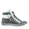 Botines mujer 258 tuxon gris+blanco