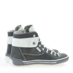 Botines mujer 258 tuxon gris+blanco