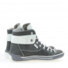 Botines mujer 258 tuxon gris+blanco