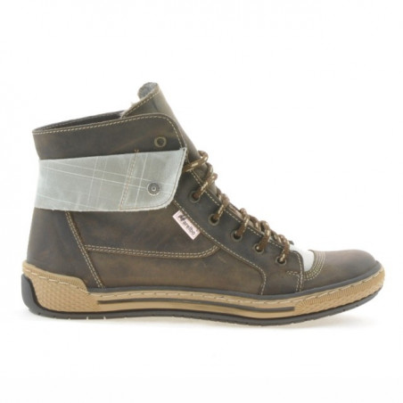 Botas para mujer 258 tuxon café+beige