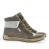 Botas para mujer 258 tuxon café+beige