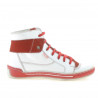Botas de mujer 258 blanco+rojo
