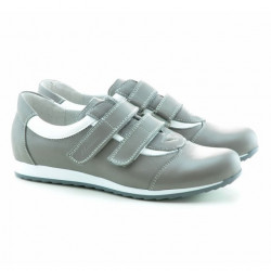 Zapatillas deportivas de mujer 194 gris+blanco