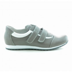 Zapatillas deportivas de mujer 194 gris+blanco