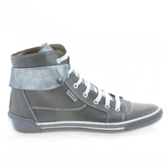 Botas de mujer 258 gris combinado