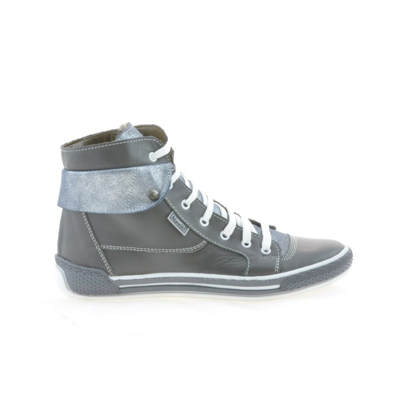 Botas de mujer 258 gris combinado