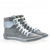 Botas de mujer 258 gris combinado