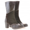 Botas mujer 3241 café combinado
