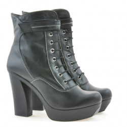 Botines de mujer 3261 negro+gris