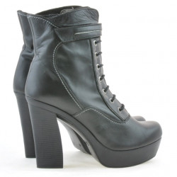 Botines de mujer 3261 negro+gris