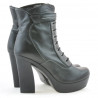 Botines de mujer 3261 negro+gris