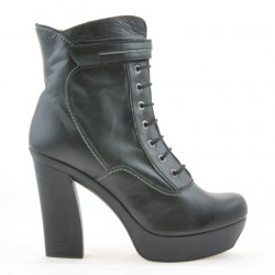 Botines de mujer 3261 negro+gris
