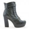 Botines de mujer 3261 negro+gris