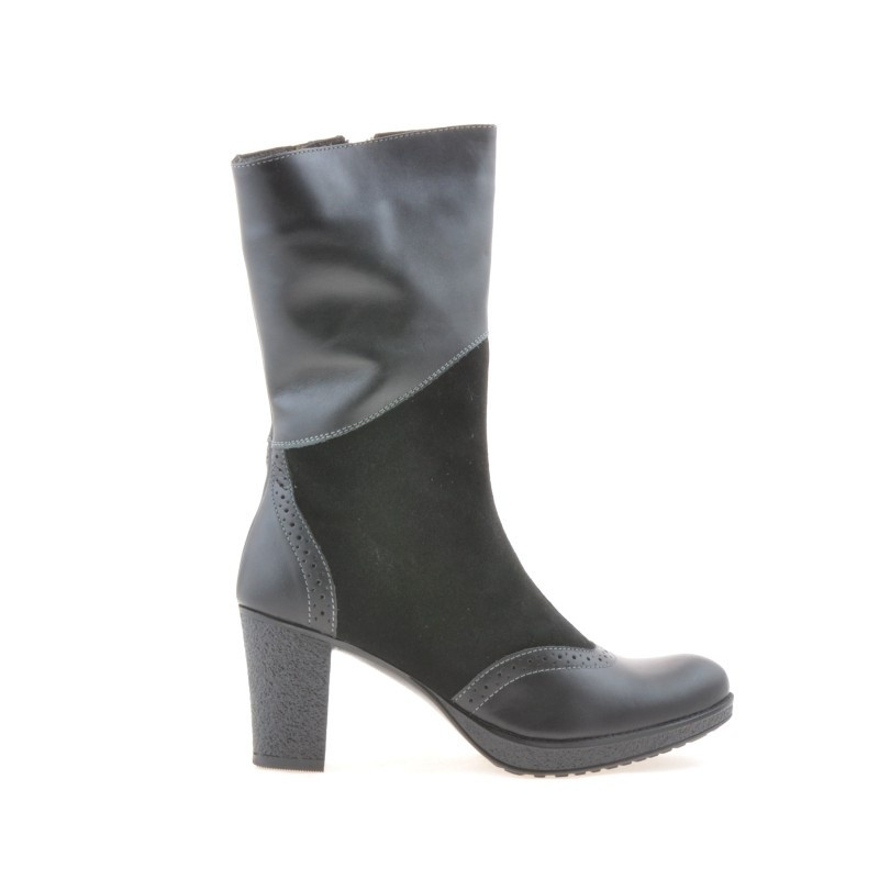 Botas para mujer 3241 negro combinado