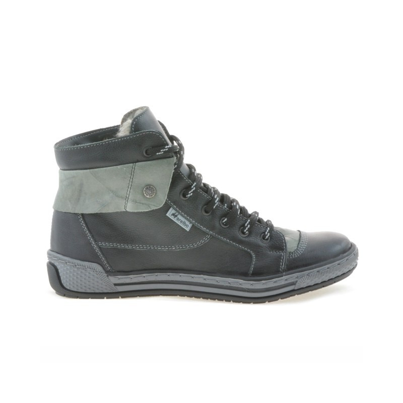 Botines de mujer 258 biz negro+gris