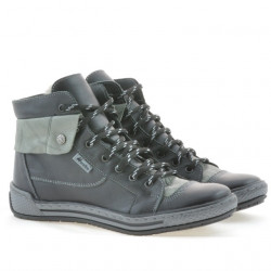 Botines de mujer 258 biz negro+gris