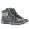 Botines de mujer 258 biz negro+gris