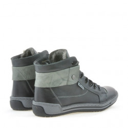 Botines de mujer 258 biz negro+gris