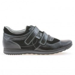 Zapatillas deportivas para hombre 712 charol negro+vela negra