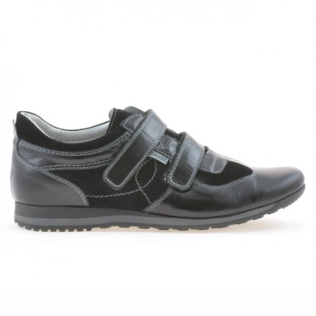 Zapatillas deportivas para hombre 712 charol negro+vela negra
